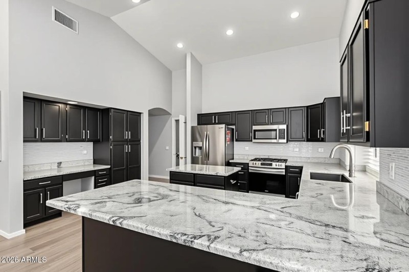 Kitchen Virtually Staged Vacant