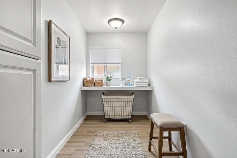 Extended Laundry Room, Virtually Staged