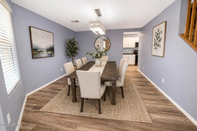 Virtual Staged Dining Room