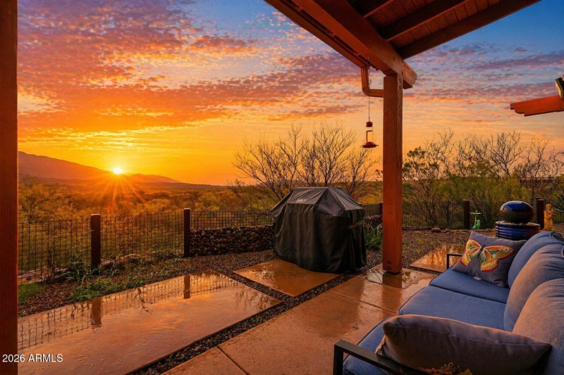 Sunrise from patio