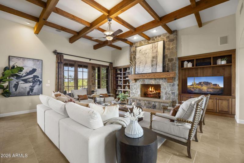 Living Room with Fireplace