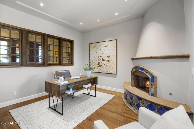 Flex Room with Fireplace