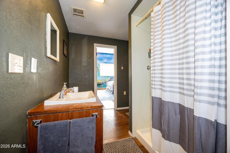 Bathroom in tenant space