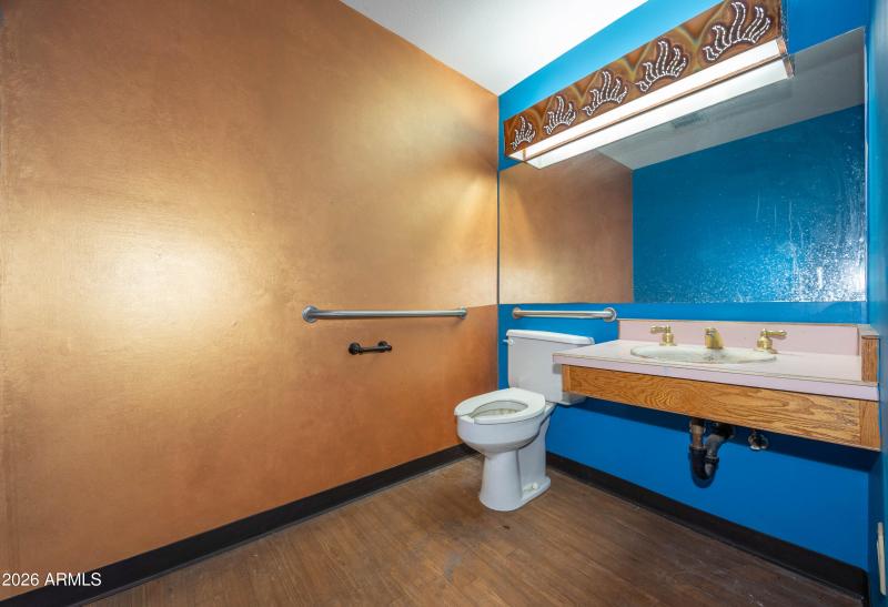 1 of 2 bathrooms in commercial space