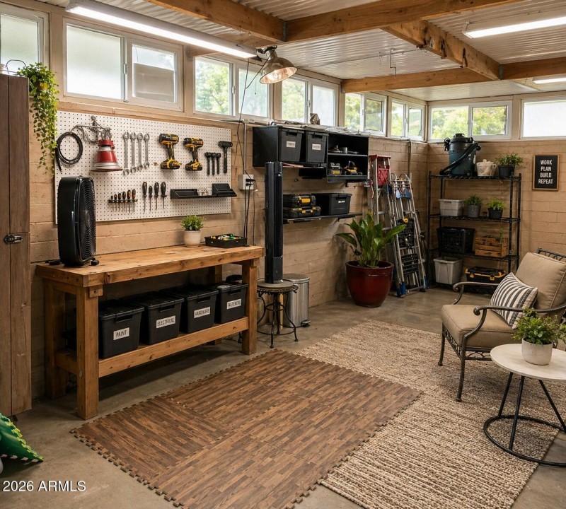 Workshop Virtually Staged
