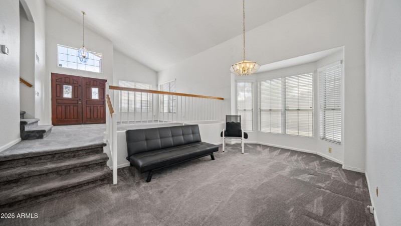 Entry leading to dining room