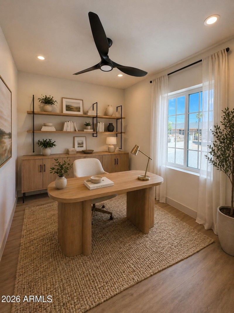 Front Bedroom Office Rendering
