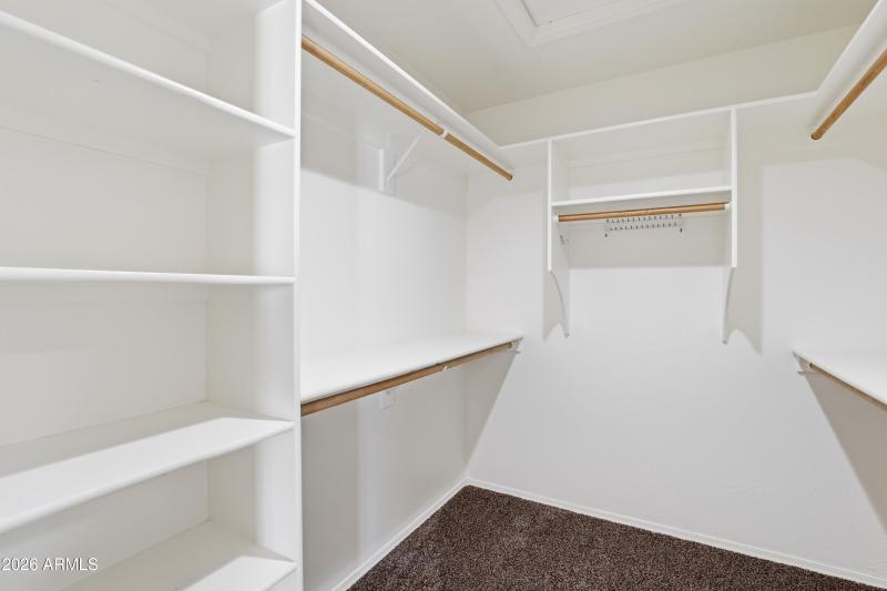 Primary Walk in closet