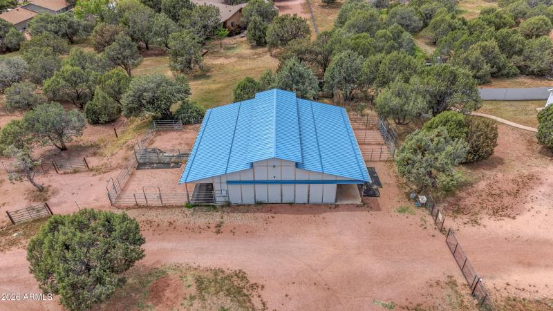 Aerial of Barn