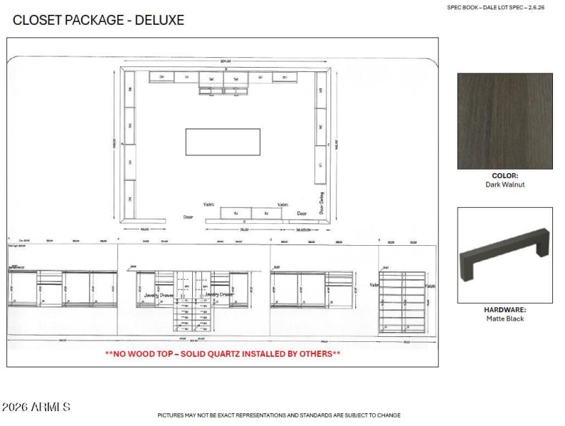 Owners Suite Deluxe Closet Package