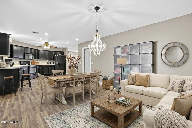 Family - Great Room AI staged
