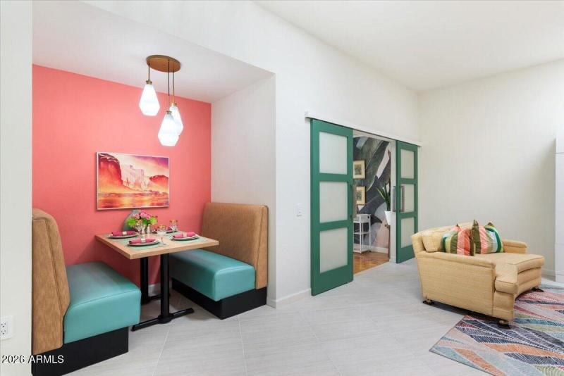 Dining Nook Open to Living Room