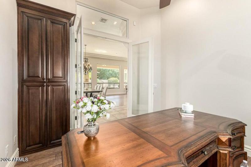 Office with double doors