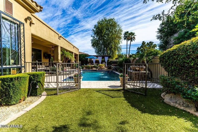 Pool entrance