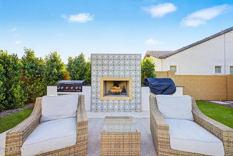 Backyard Fireplace
