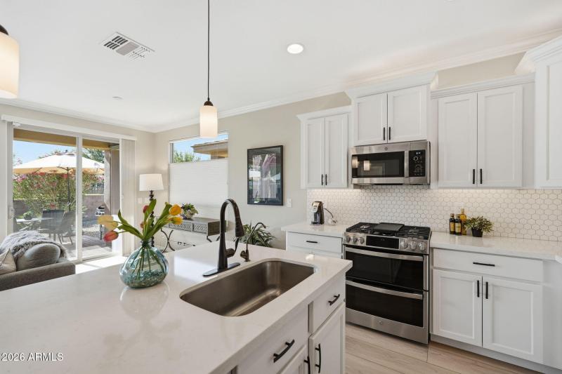 Kitchen Overlooking Living Area