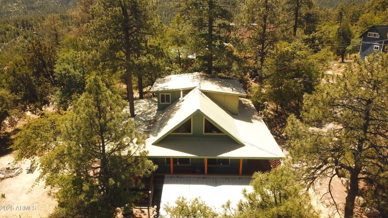 side of cabin
