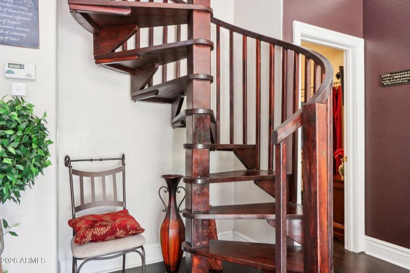 Staircase With Open Door