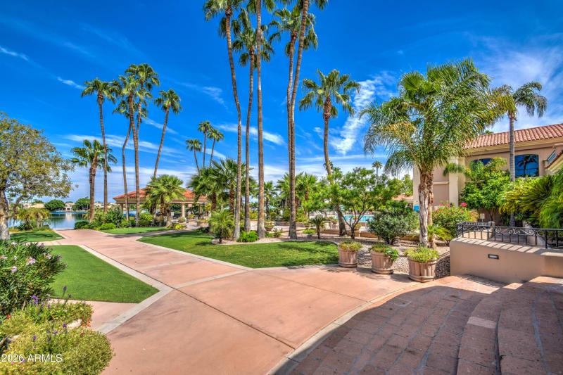 Val Vista Lakes Clubhouse View from