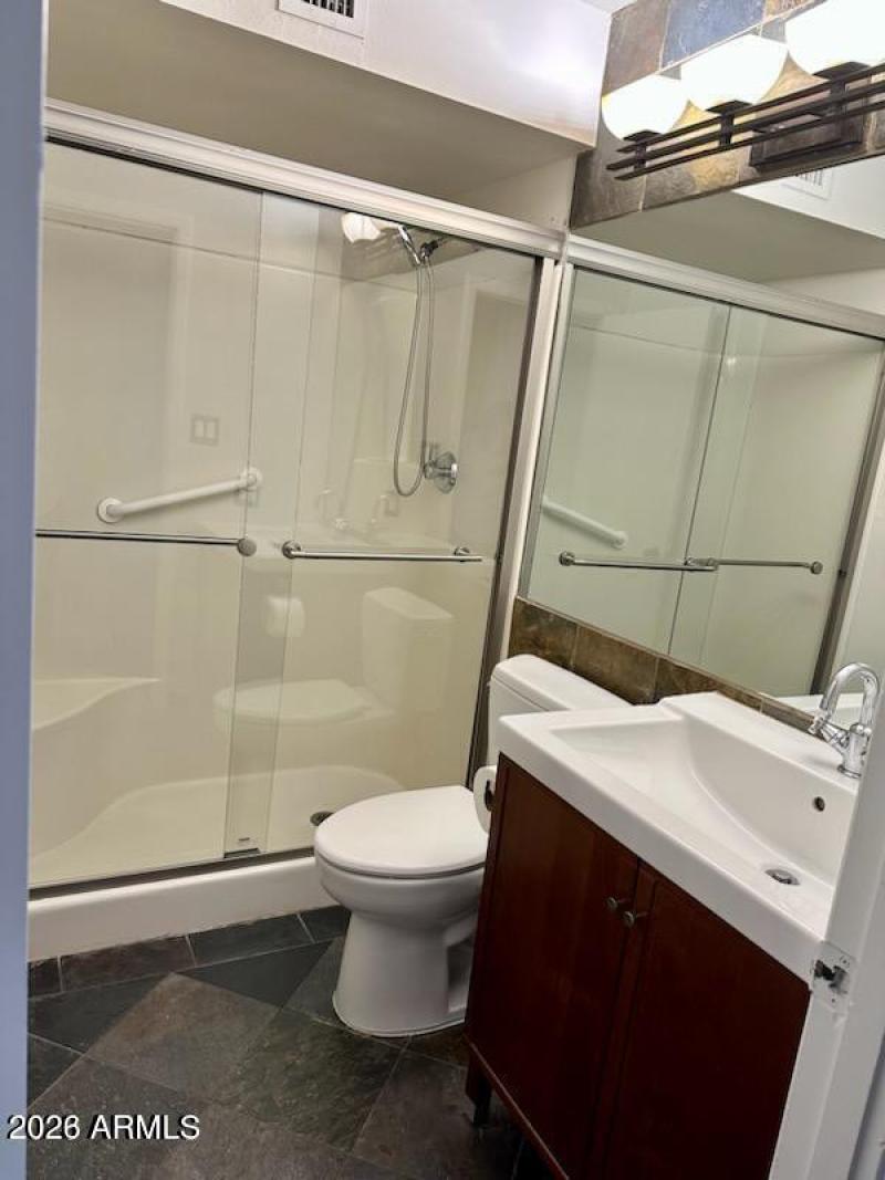 Master shower