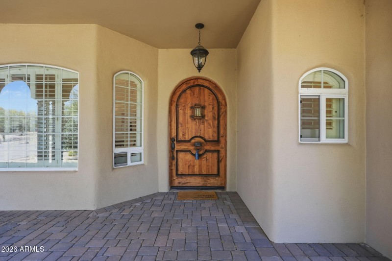 Custom Wood Door & Portico