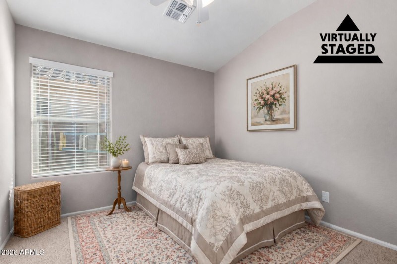 Virtually Staged Bedroom