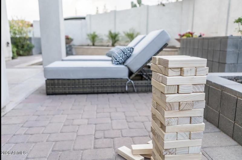 OUTDOOR GAMES AND LOUNGING