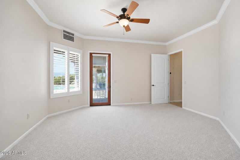 Spacious Bedroom with Patio Access