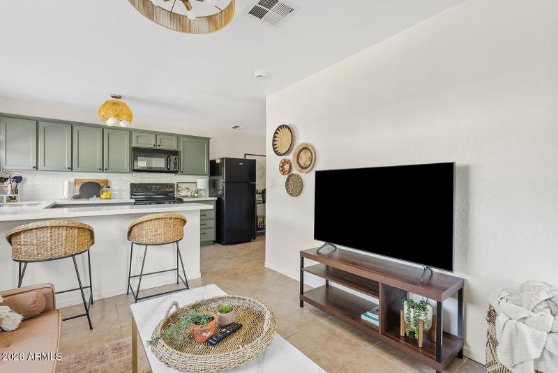 Living Area to Kitchen