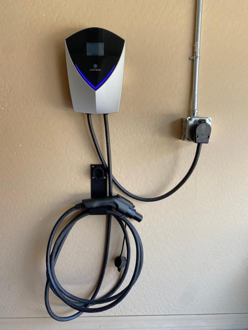 EV Charger in Garage