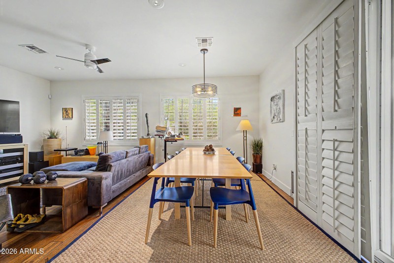 Dining Room with Shutters