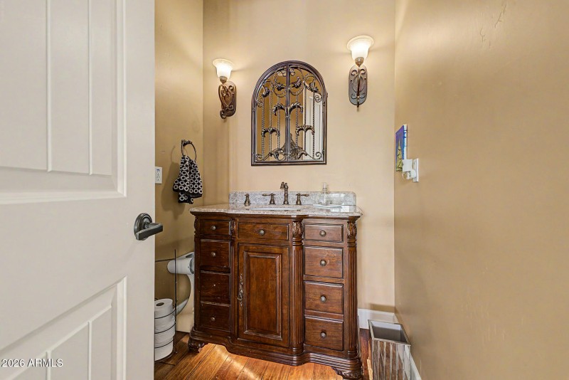 Stylish Powder Room Vanity
