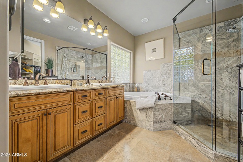 Spa Bath with Glass Shower