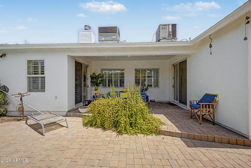 Covered Patio Seating Area