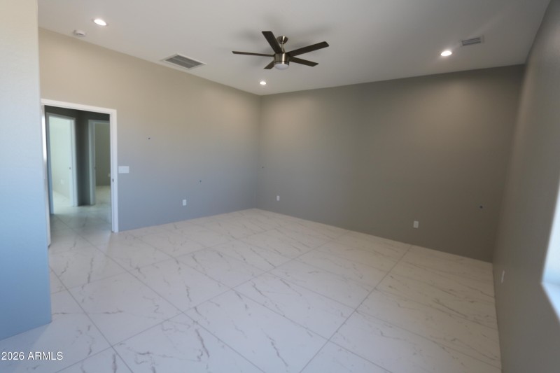 Finished master bedroom