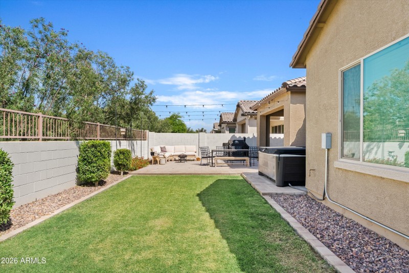 Private backyard