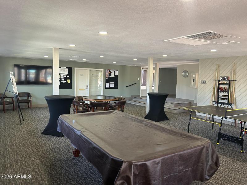 Clubhouse billiards/game room