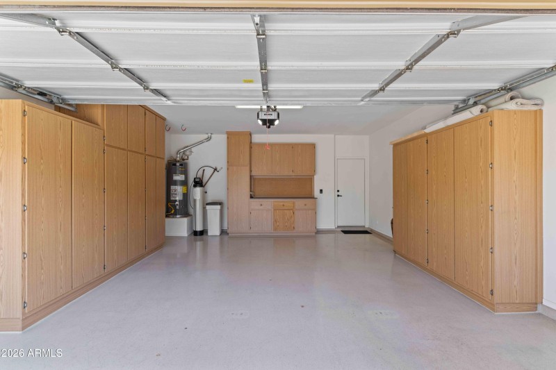 Pristine Garage with Built-Ins