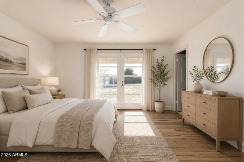 Staged: Primary Bedroom