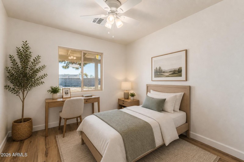 Virtually Staged Bedroom 4