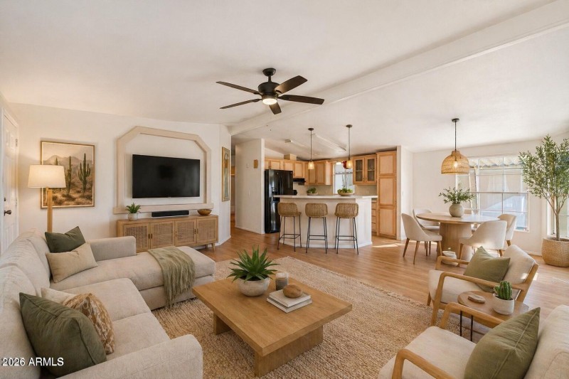 Living Room Virtually Staged