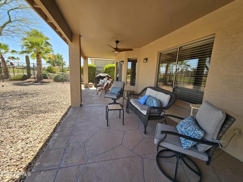 Expanded patio
