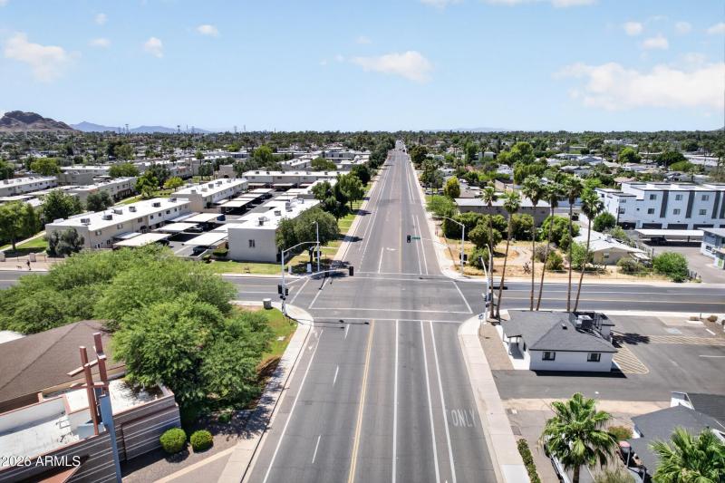 Aerial toward Phoenix