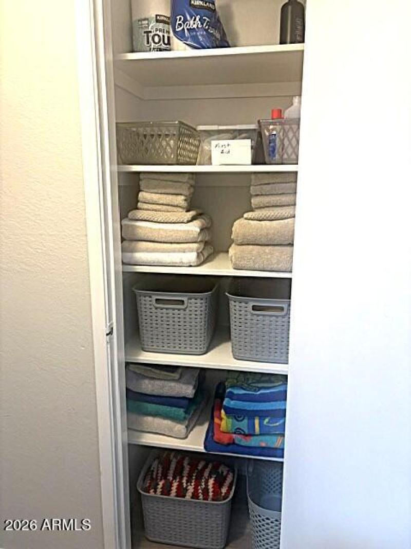 Hall linen closet
