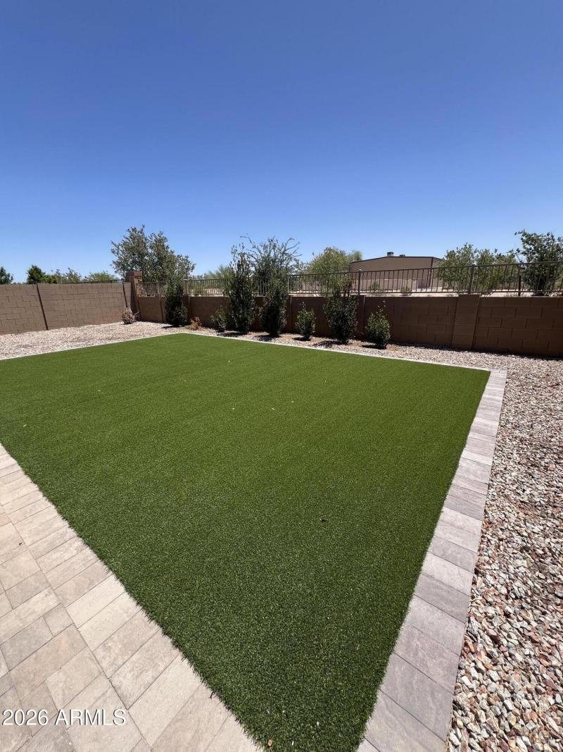 backyard looking north