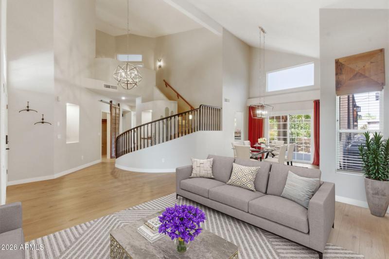 Front family and dining rooms.