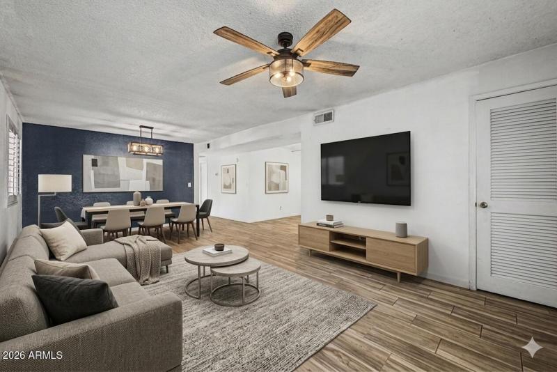 Living Room Virtually Staged