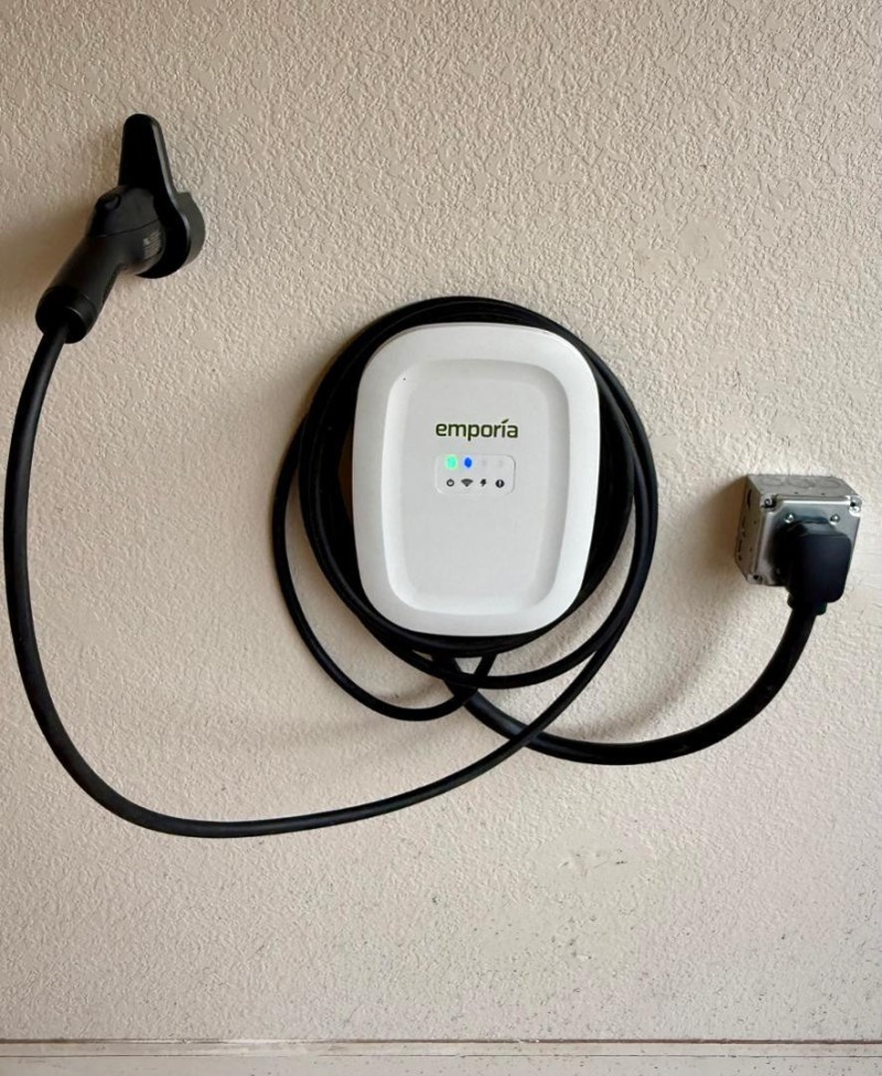 Brand New Universal EV Charger In Garage