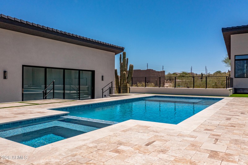 Guest quarters by the pool