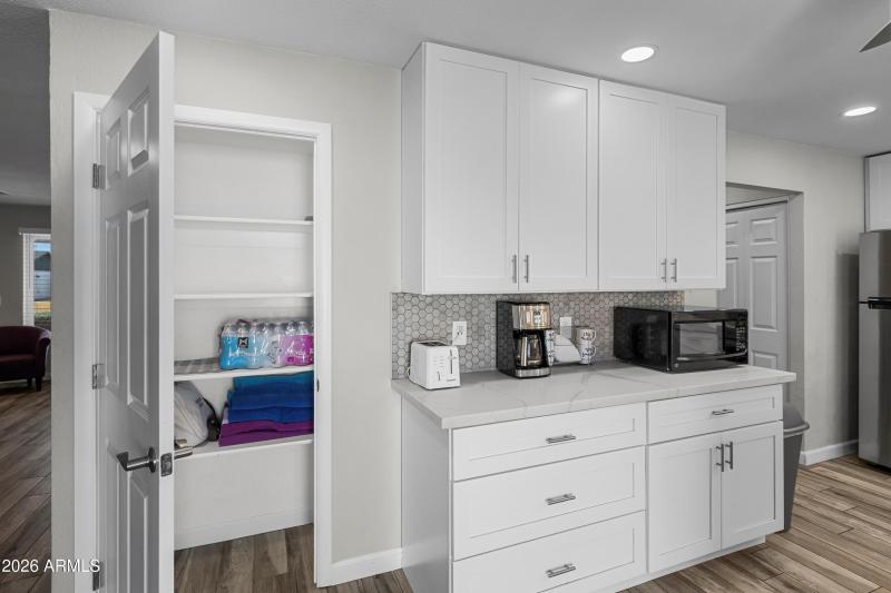 Lots of storage and counter space